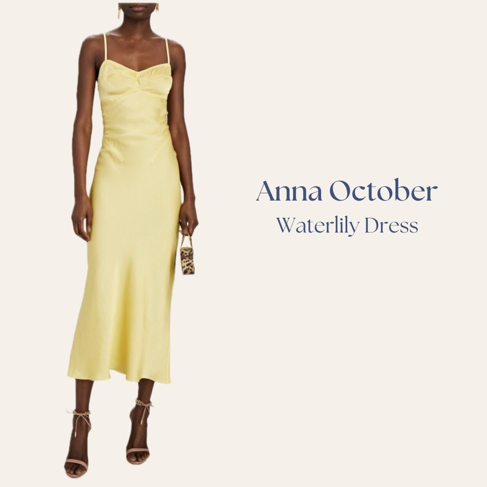 Anna October Yellow Waterlily Dress
